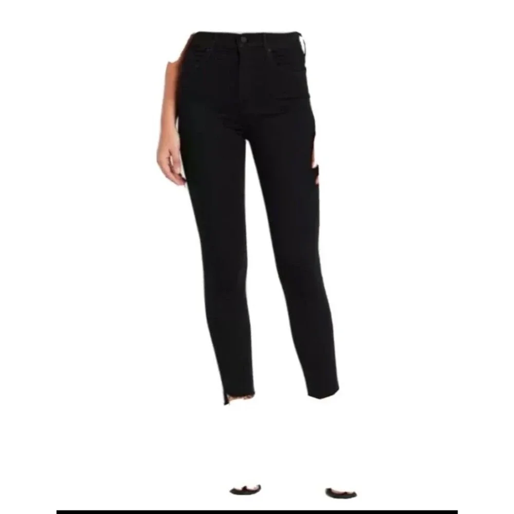 Citizens of Humanity Rocket Ankle Mid Rise Skinny Jeans Black 25